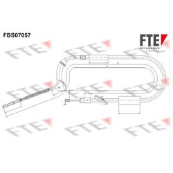 Ťažné lanko parkovacej brzdy FTE FBS07057
