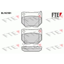 Sada brzdových platničiek kotúčovej brzdy FTE BL1621B1
