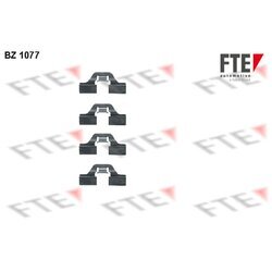 Sada príslušenstva obloženia kotúčovej brzdy FTE BZ1077
