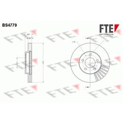 Brzdový kotúč FTE BS4779