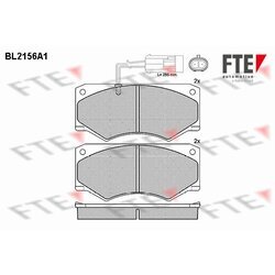Sada brzdových platničiek kotúčovej brzdy FTE BL2156A1