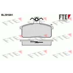 Sada brzdových platničiek kotúčovej brzdy FTE BL2818A1