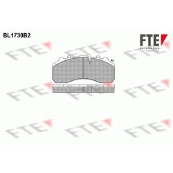 Sada brzdových platničiek kotúčovej brzdy FTE BL1730B2