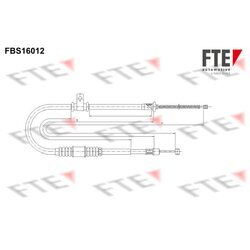 Ťažné lanko parkovacej brzdy FTE FBS16012