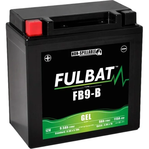 Batéria 12V FULBAT YB9-B, 9Ah, 115A, bezúdržbová GEL 135x75x139, (aktivovaná vo výrobe)