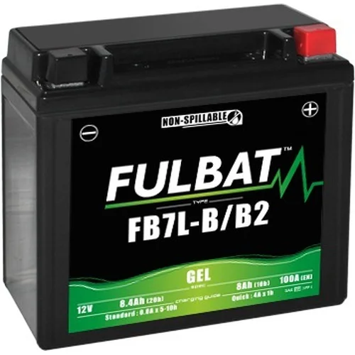 Batéria 12V FULBAT YB7L-B/B2 GEL, 12V, 8Ah, 100A, bezúdržbová GEL technológia 136x76x130, (aktivovaná vo výrobe)