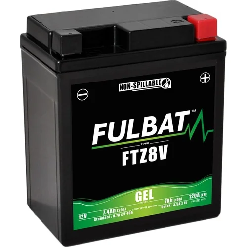 Batéria 12V FULBAT YTZ8V GEL, 7Ah, 120A, bezúdržbová GEL technológia 113x70x130, (aktivovaná vo výrobe)