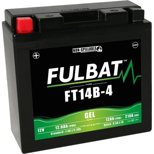 Batéria 12V FULBAT YT14B-4 GEL, 12Ah, 210A, bezúdržbová GEL 150x69x145, (aktivovaná vo výrobe)