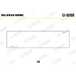 Ložiskové puzdro ojnice GLYCO 55-2535 SEMI