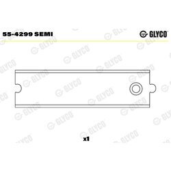 Ložiskové puzdro ojnice GLYCO 55-4299 SEMI