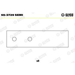 Ložiskové puzdro ojnice GLYCO 55-3729 SEMI