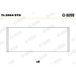 Ojničné ložisko GLYCO 71-3904 STD
