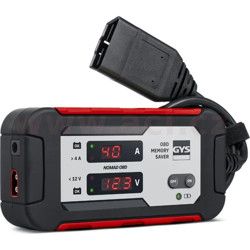 Zariadenie pre záložné napájanie pri výmene autobatérie NOMAD OBD GYS 085480