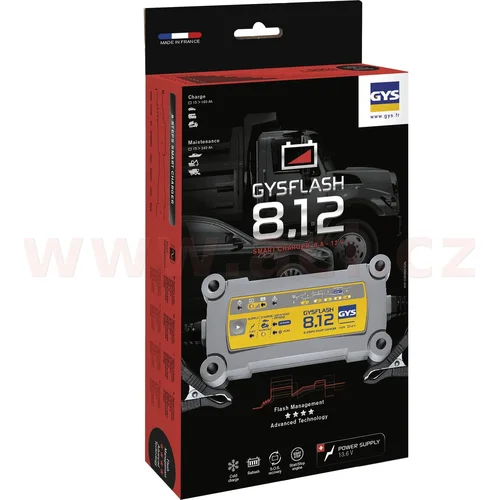 Nabíjačka GYSFLASH 8.12 12 V 15–160 Ah, 4 A - obr. 2