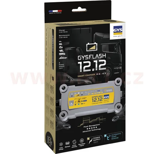 Nabíjačka GYSFLASH 12.12 12 V, 20-250 Ah, 12 A - obr. 2