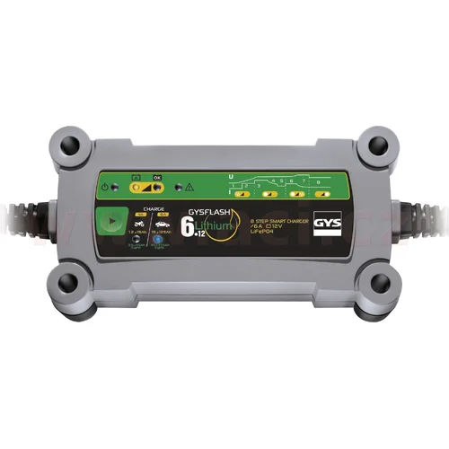 Nabíjačka GYSFLASH 6.12 LITHIUM 6A GYS 029729 12 V, 1-125 Ah, 4/6 A
