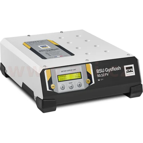 Nabíjačka/stabilizovaný zdroj GYSFLASH 50.12 HF FV 12 V GYS 026056 10-600 Ah, 50 A, káble 2.5 m, menu v češtine