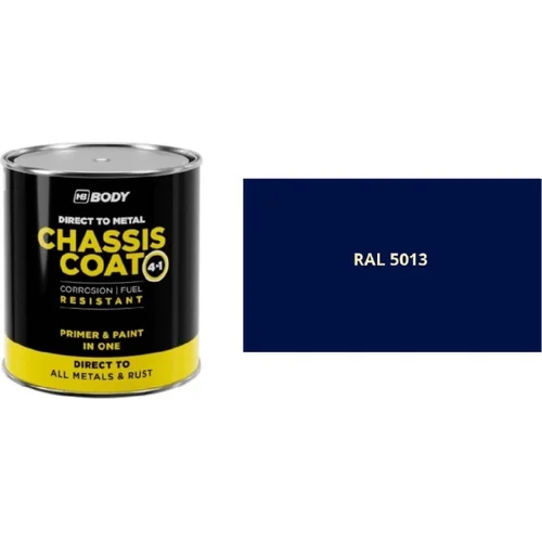 Farba na kov HB BODY 410 chassis coat, polomat - farba na kov a strechy 4 v 1 RAL 5013 750ml