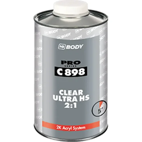 Lak HB BODY C898 Clear ultra HS 2:1 akrylátový lak transparentný 1l