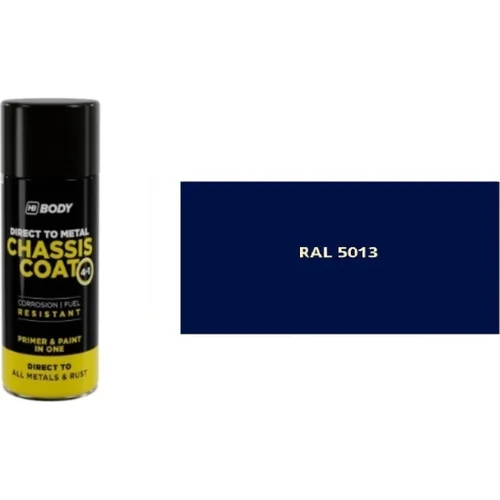HB BODY 410 chassis coat, polomat - farba na kov a strechy 4 v 1 RAL 5013 sprej 400ml