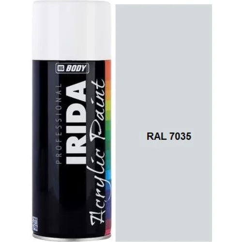 Farebný sprej HB BODY IRIDA RAL 7035 Svetlo šedá FARBA V SPREJI 400ML
