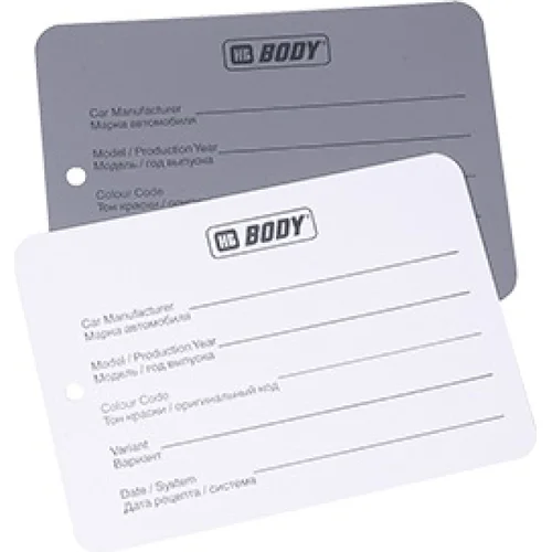 Príslušenstvo kovový testovací plech šedý / biely (HB BODY)