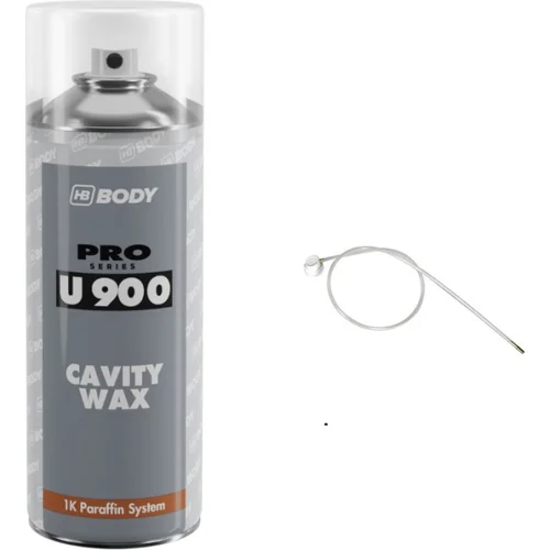 Ochrana podvozku HB BODY 900 cavity wax - sprej na dutiny hnedý 400ml - s hadičkou 60cm