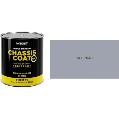 Farba na kov HB BODY 410 chassis coat, polomat - farba na kov a strechy 4 v 1 RAL 7040 2,5L