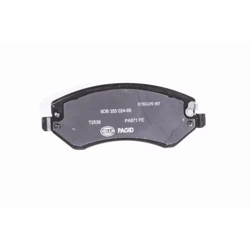 Sada brzdových platničiek kotúčovej brzdy 8DB 355 024-881 /HELLA/ - obr. 2