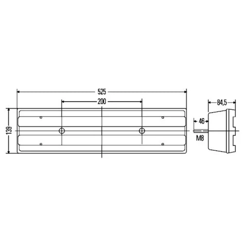 Zadné svetlo 2VP 007 500-121 /HELLA/ - obr. 1
