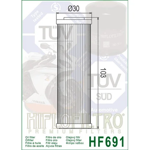 Olejový filter HIFLOFILTRO HF691 (HIFLO FILTRO) - obr. 1