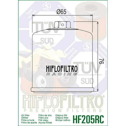 Olejový filter HIFLOFILTRO HF205RC (HIFLO FILTRO) - obr. 1