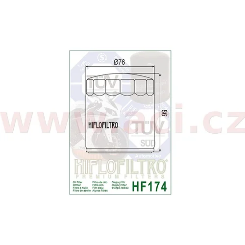 Olejový filter HIFLOFILTRO HF174B (HIFLO FILTRO) - obr. 1