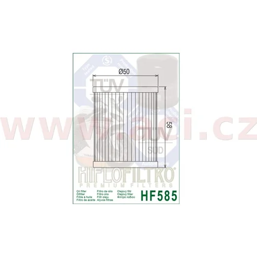 Olejový filter HIFLOFILTRO HF585 (HIFLO FILTRO) - obr. 1