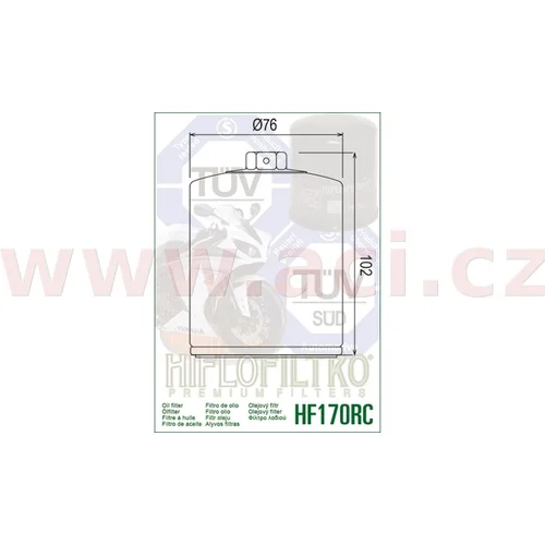 Olejový filter HIFLOFILTRO HF170CRC (chromovaný) (HIFLO FILTRO) - obr. 1