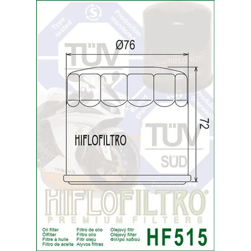 Olejový filter HIFLOFILTRO HF515 (HIFLO FILTRO) - obr. 1