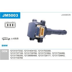 Zapaľovacia cievka JANMOR JM5003