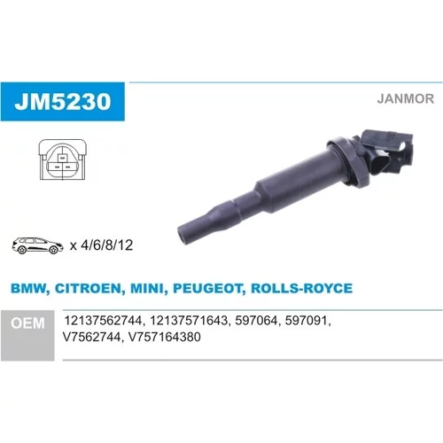 Zapaľovacia cievka JANMOR JM5230