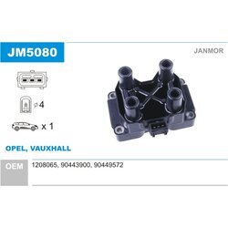 Zapaľovacia cievka JANMOR JM5080