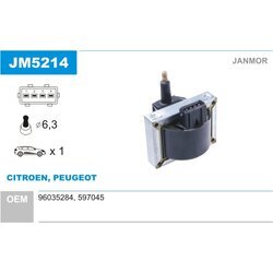 Zapaľovacia cievka JANMOR JM5214