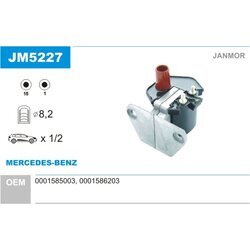 Zapaľovacia cievka JANMOR JM5227