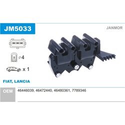 Zapaľovacia cievka JANMOR JM5033
