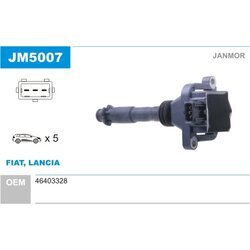 Zapaľovacia cievka JANMOR JM5007
