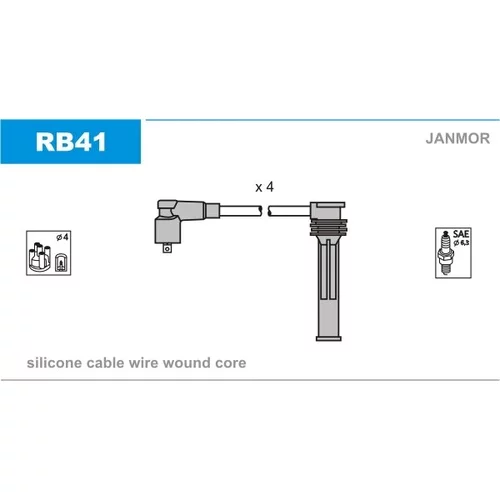 Sada zapaľovacích káblov JANMOR RB41