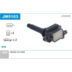 Zapaľovacia cievka JANMOR JM5103