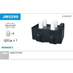 Zapaľovacia cievka JANMOR JM5299