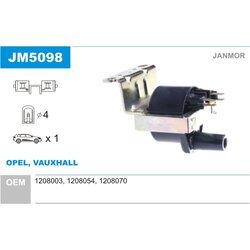 Zapaľovacia cievka JANMOR JM5098