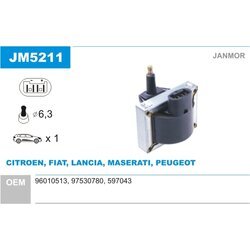Zapaľovacia cievka JANMOR JM5211