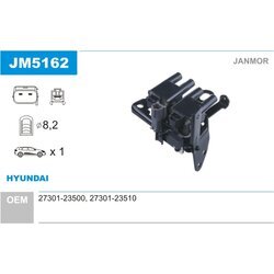 Zapaľovacia cievka JANMOR JM5162