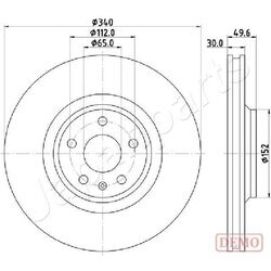 Brzdový kotúč JAPANPARTS DI-0932C